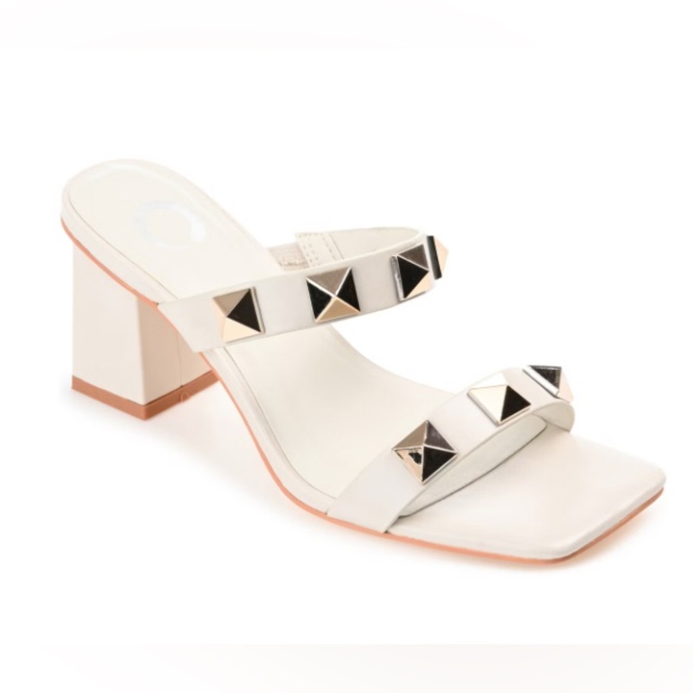 NIB: Journee Tru Comfort Foam; Ivory Kirian Heeled Sandals.